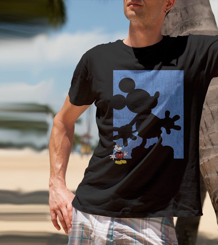 Disney Mickey Mouse Shadow Classic Iconic Pose T-Shirt