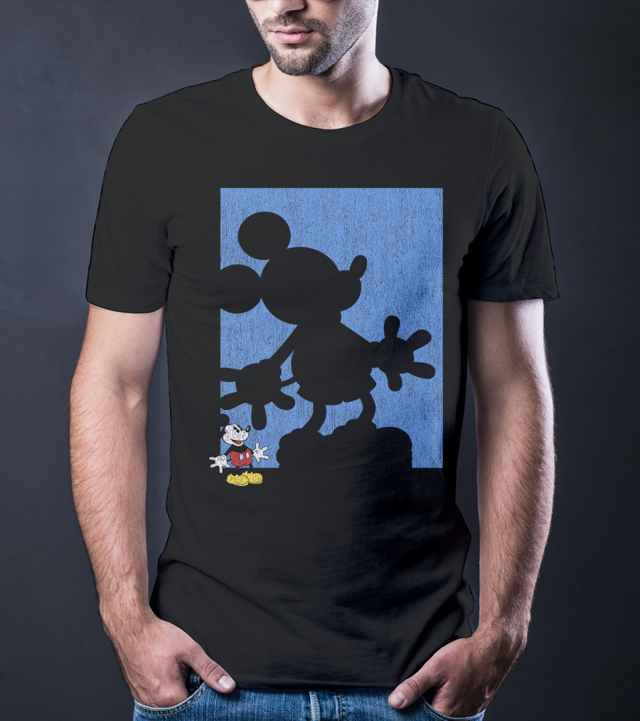 Disney Mickey Mouse Shadow Classic Iconic Pose T-Shirt