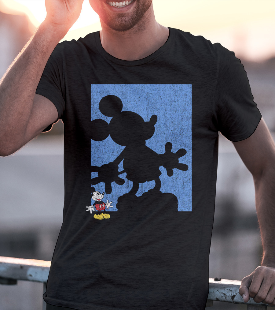 Disney Mickey Mouse Shadow Classic Iconic Pose T-Shirt