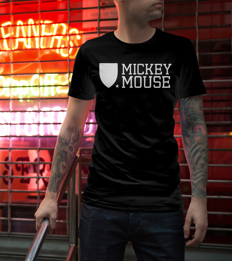 Mickey Mouse University Shield Emblem T-Shirt