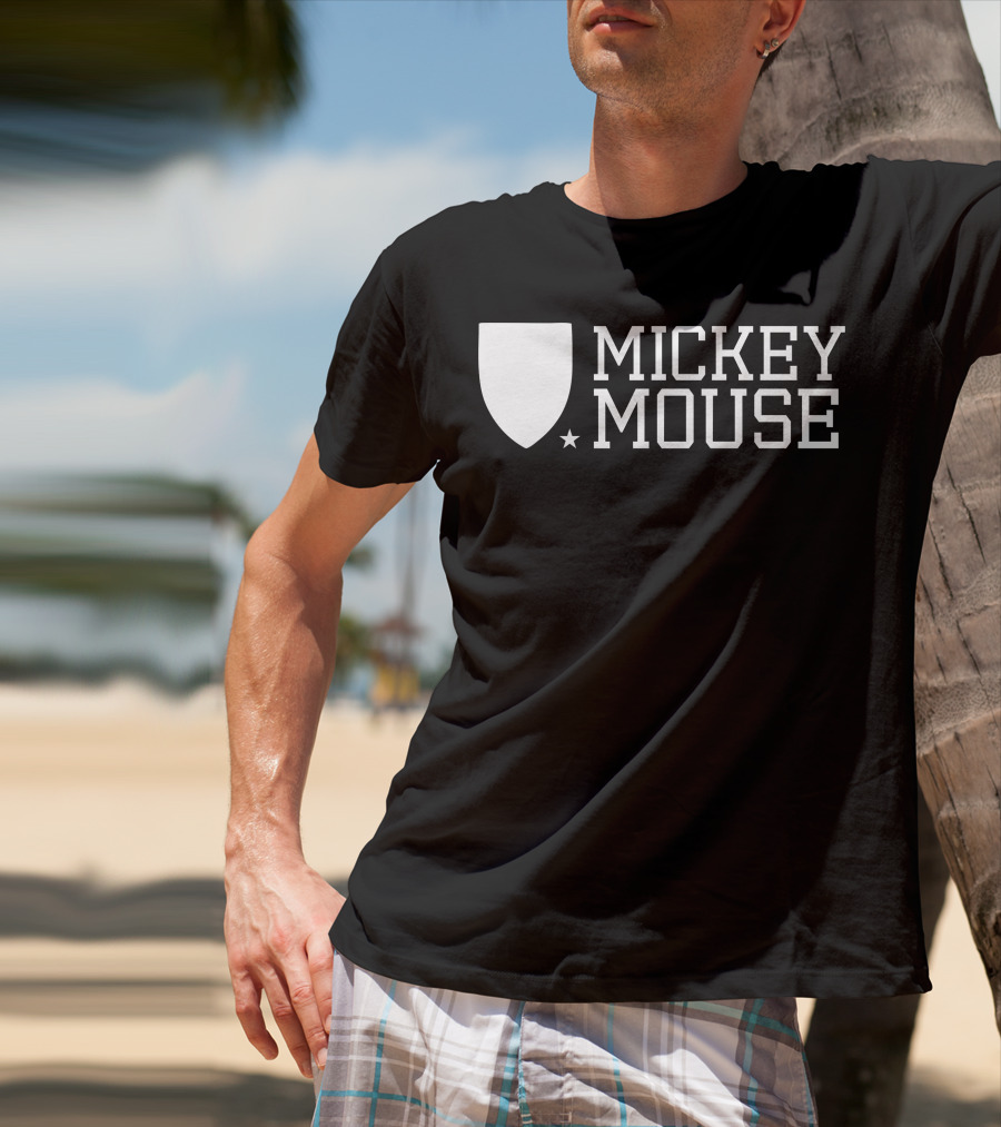 Mickey Mouse University Shield Emblem T-Shirt