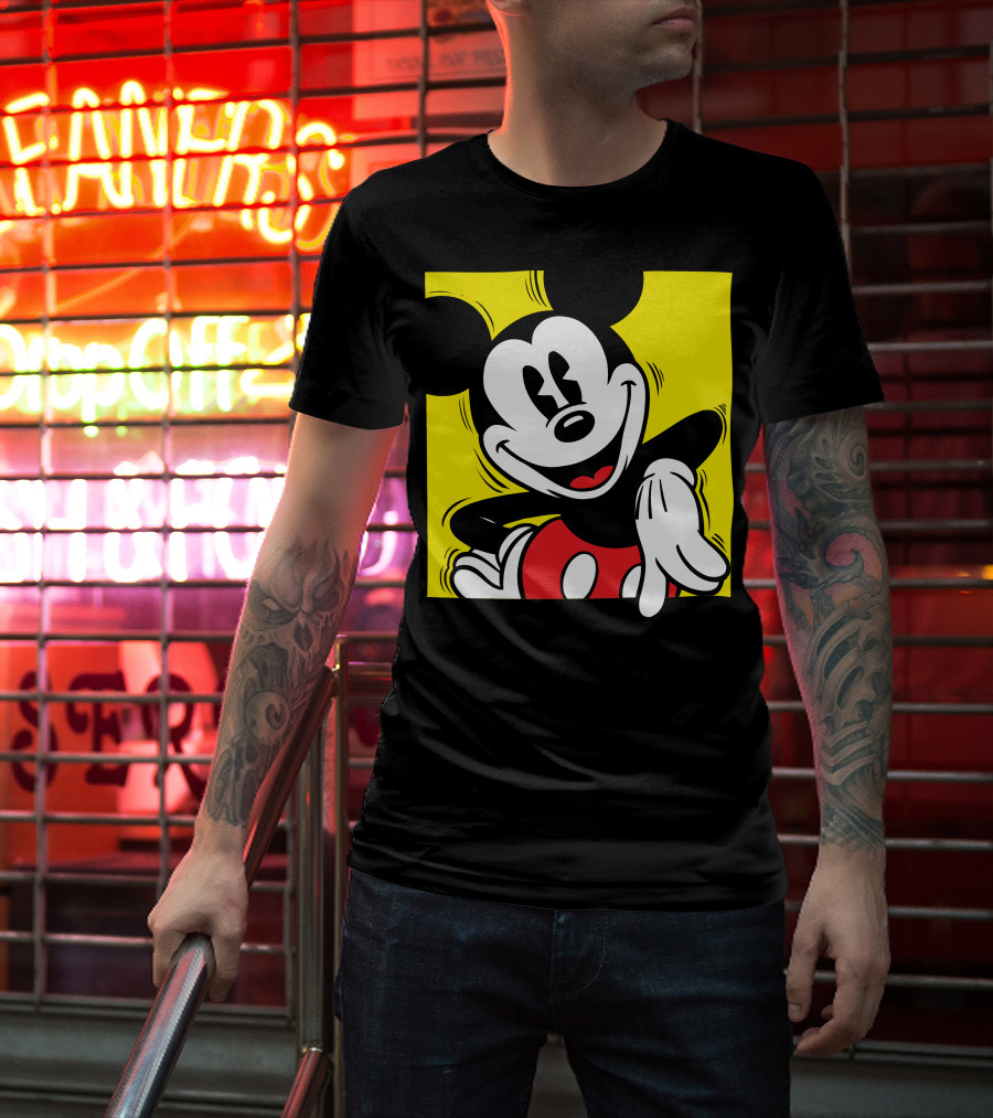 Mickey Mouse Vintage Yellow Frame Disney T-Shirt