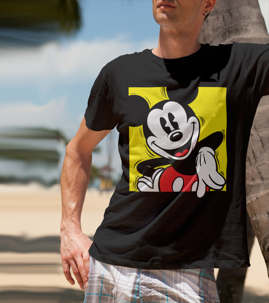 Mickey Mouse Vintage Yellow Frame Disney T-Shirt