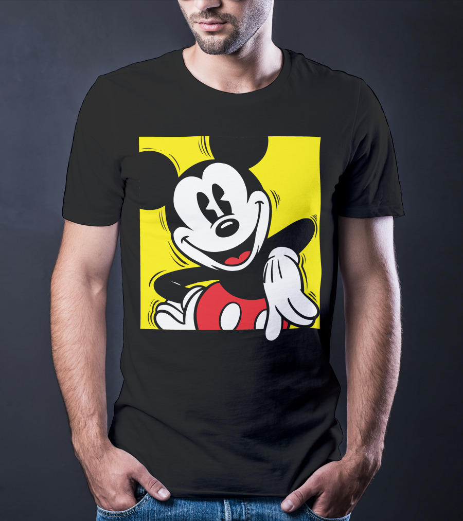 Mickey Mouse Vintage Yellow Frame Disney T-Shirt