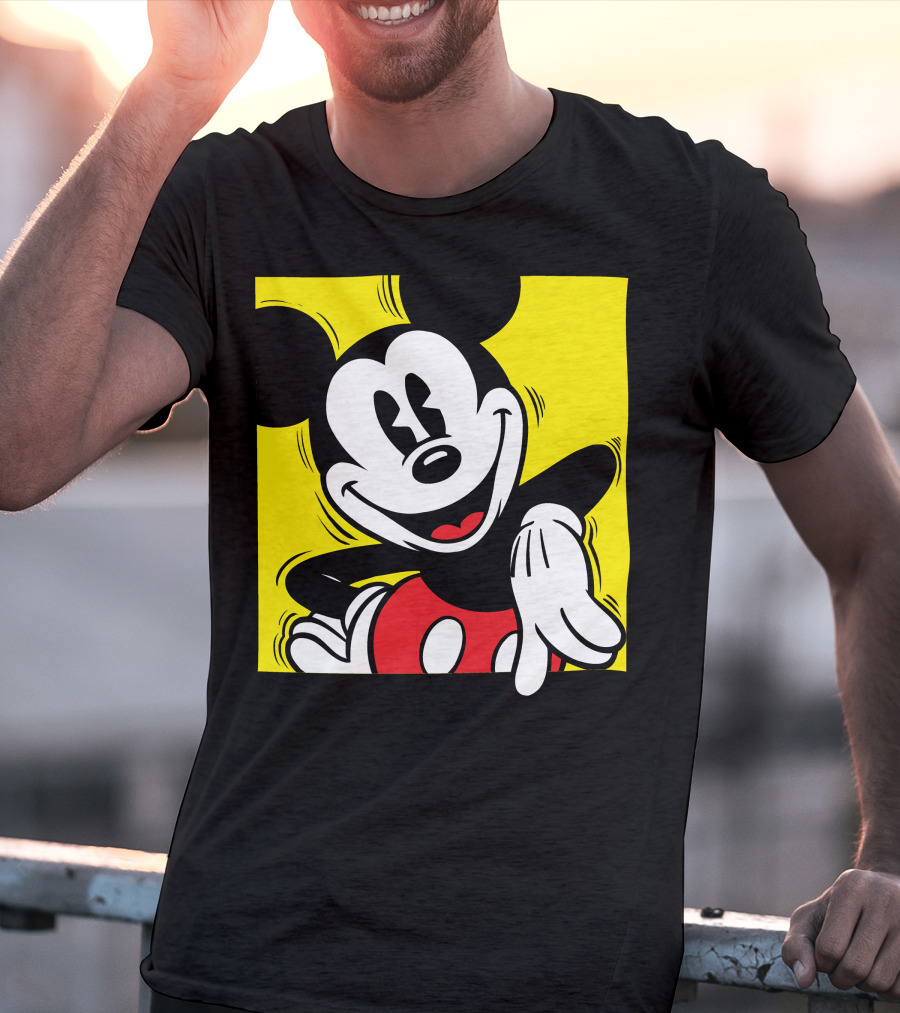Mickey Mouse Vintage Yellow Frame Disney T-Shirt