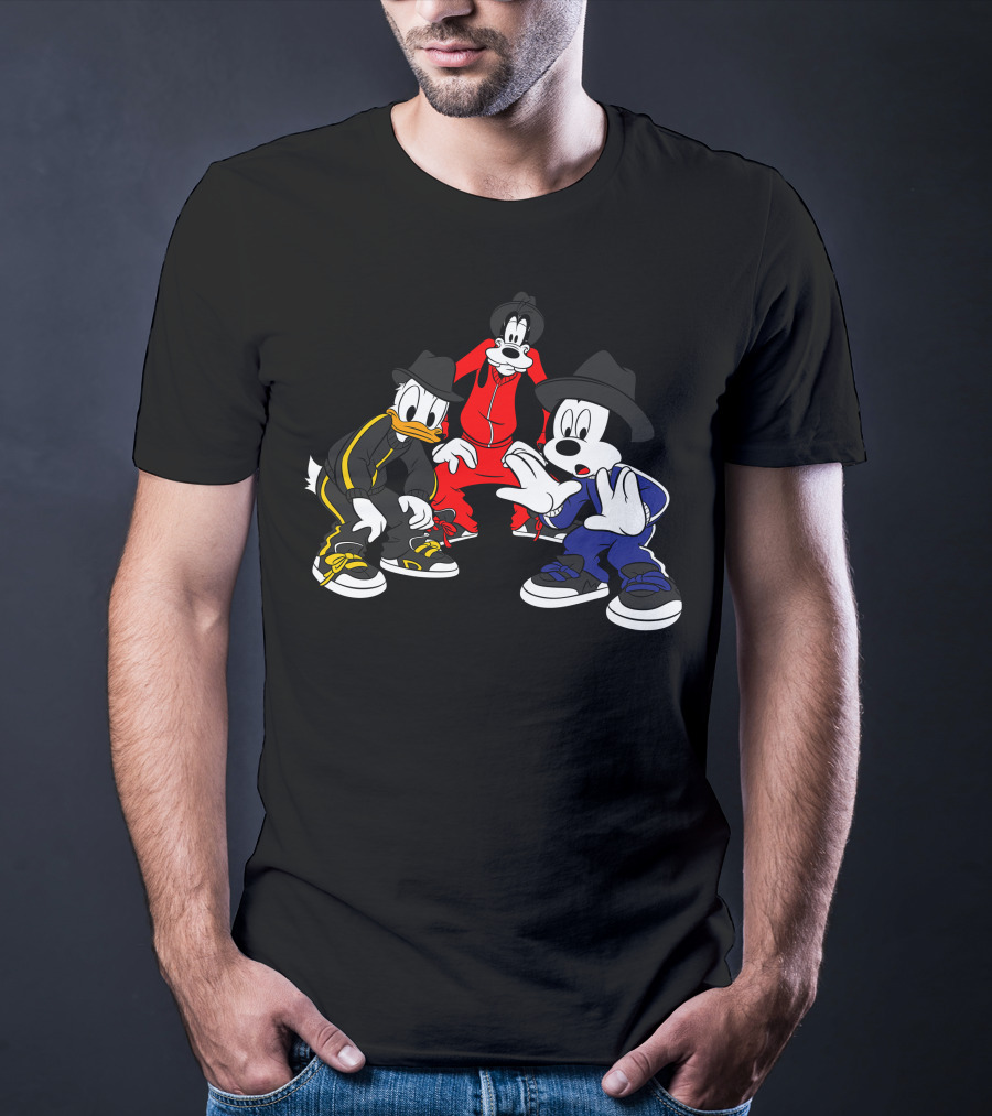 Disney Mickey Donald Goofy Hip Hop T-Shirt
