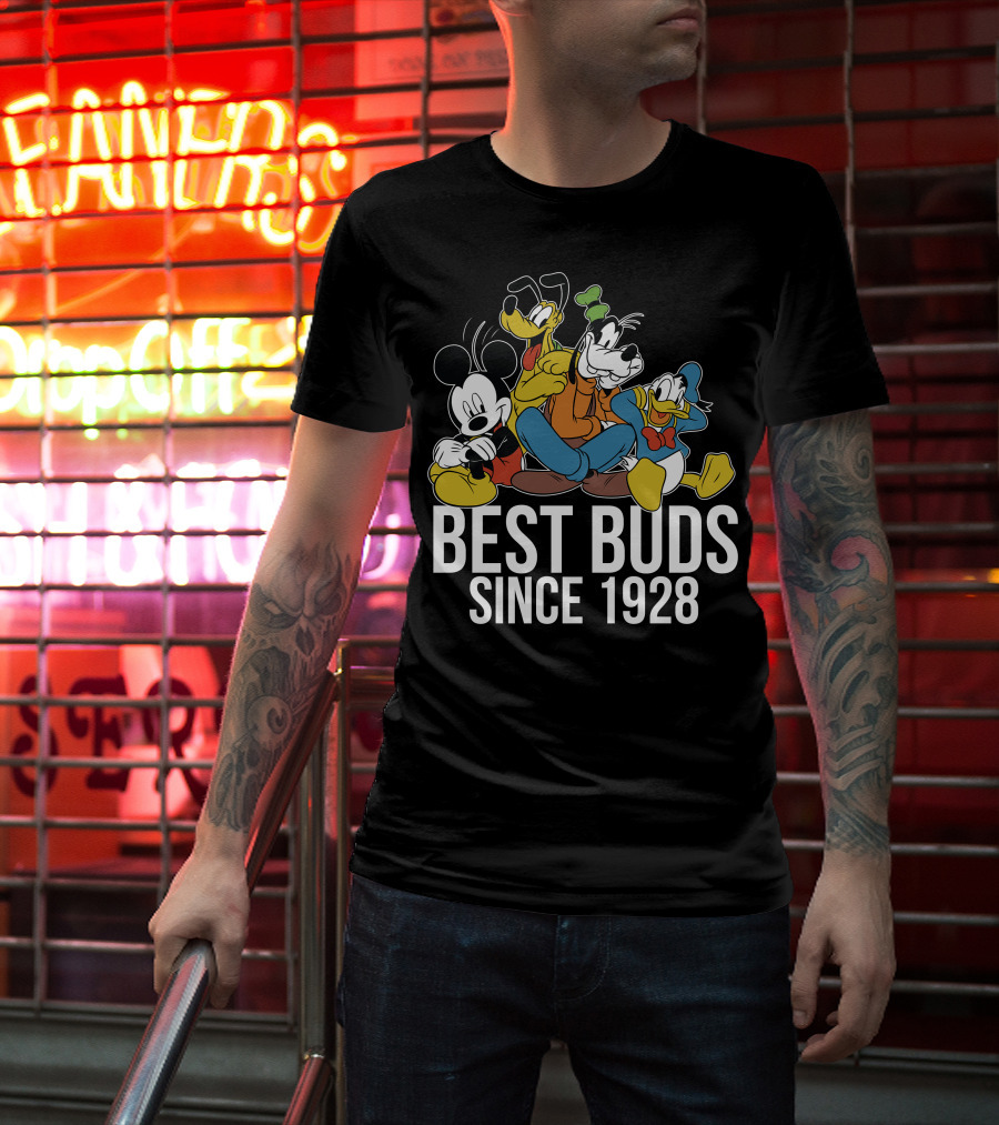 Best Buds Since 1928 Disney Mickeys 90th T-Shirt