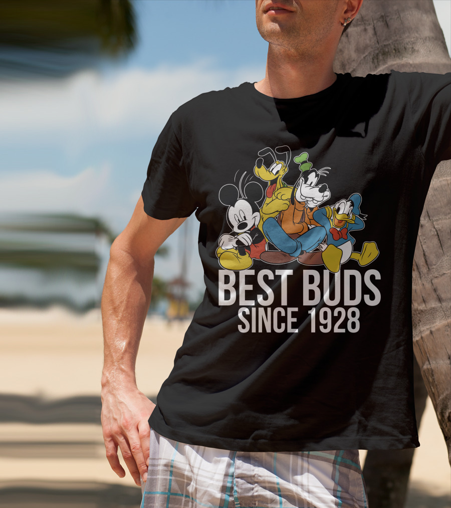 Best Buds Since 1928 Disney Mickeys 90th T-Shirt