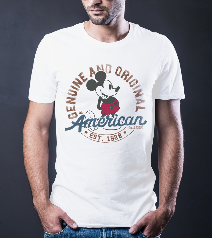 Genuine And Original Disney Mickey An American Classic Est. 1928 T-Shirt