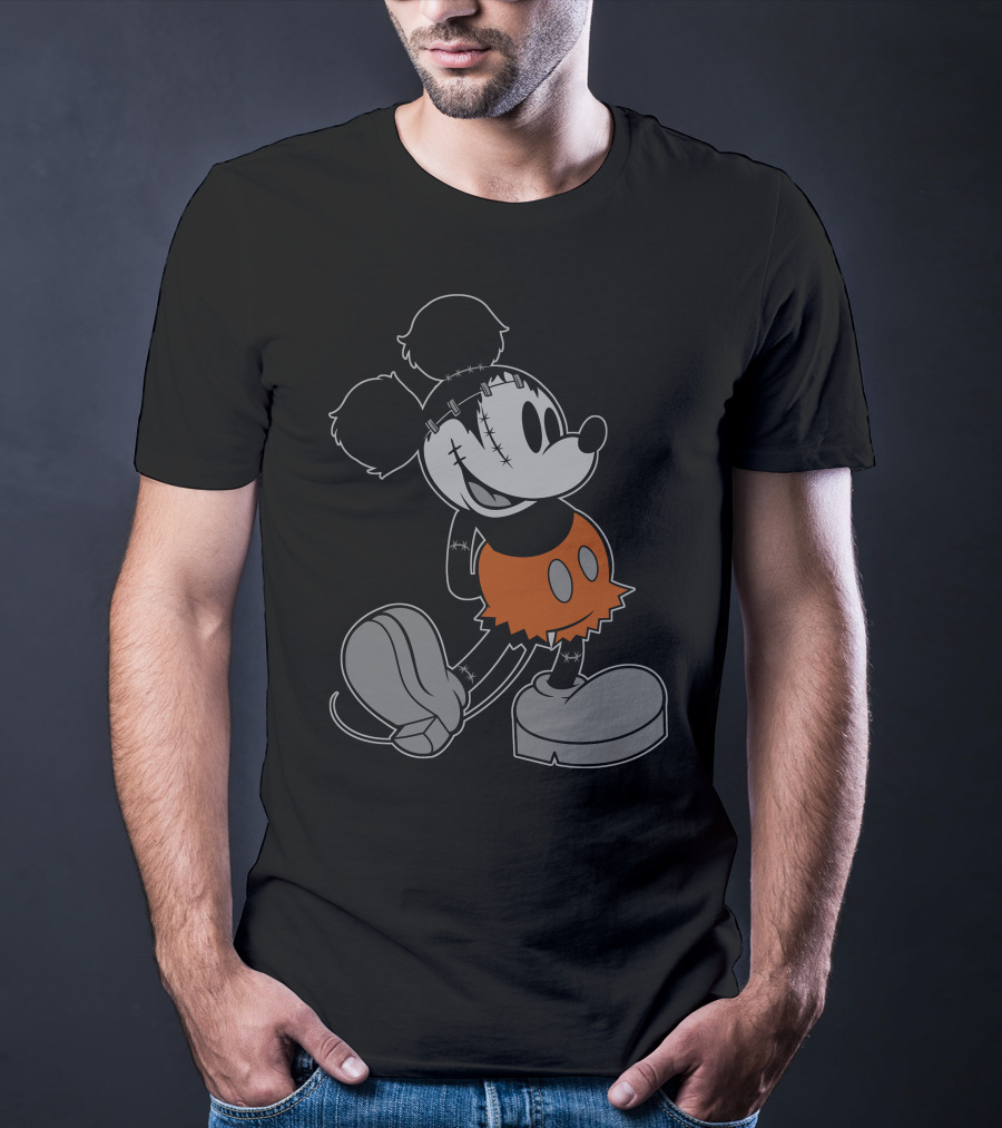 Disney FrankenMickey Halloween Character Mash-Up T-Shirt