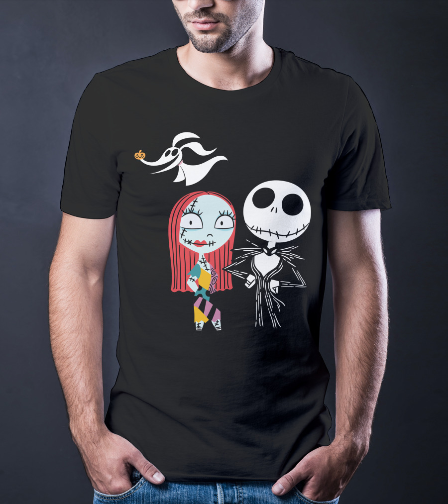 Disney Nightmare Before Xmas Jack Sally Zero T-Shirt