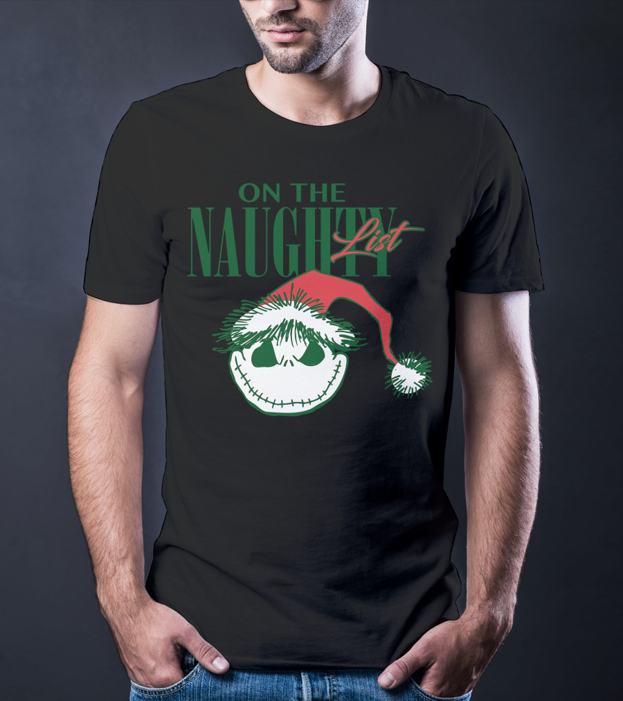 Nightmare Before Christmas On The Naughty List T-Shirt