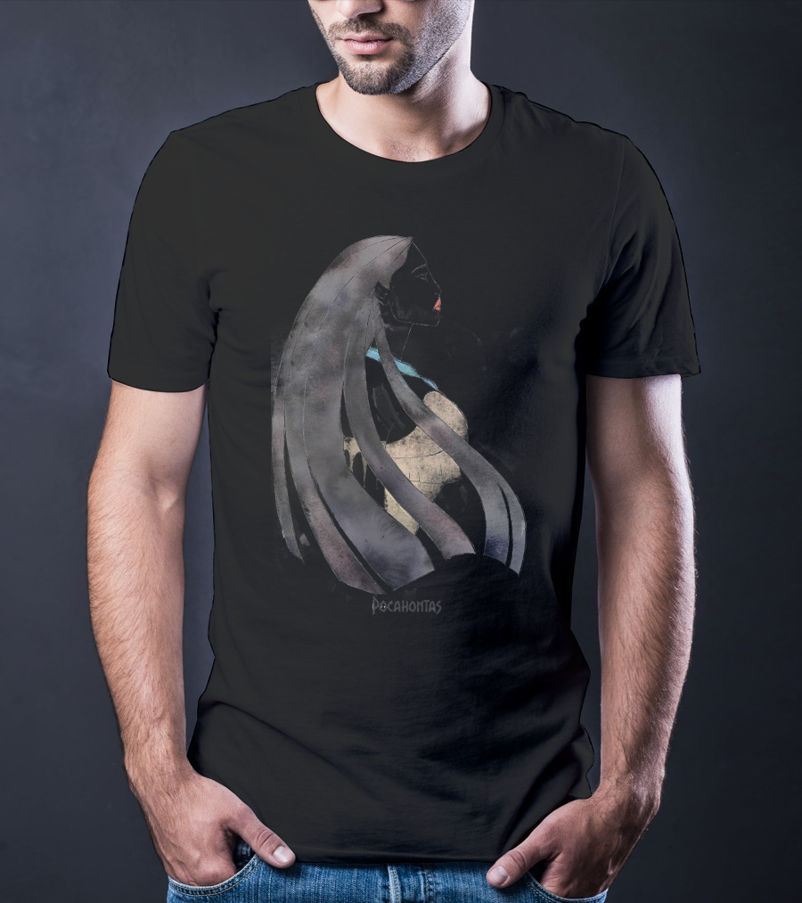 Pocahontas Disney Profile Drawing T-Shirt