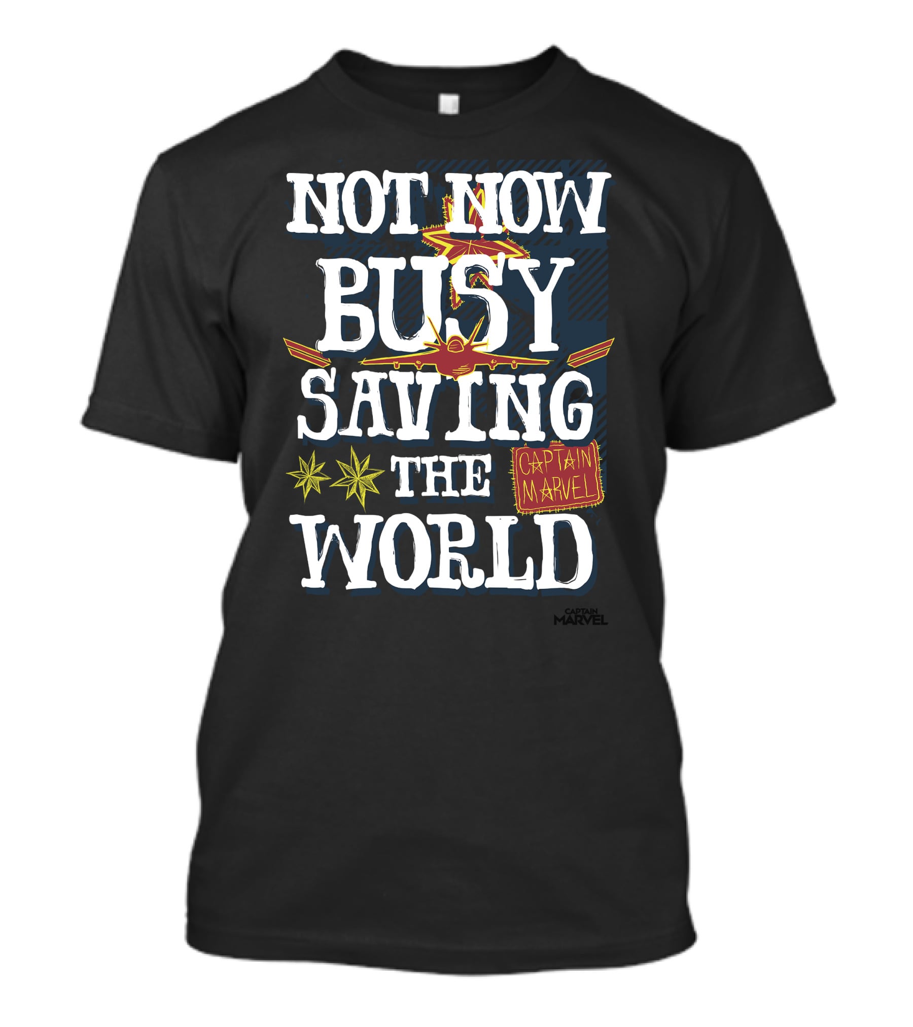 Not Now Busy Saving The World Captain Marvel T-Shirt