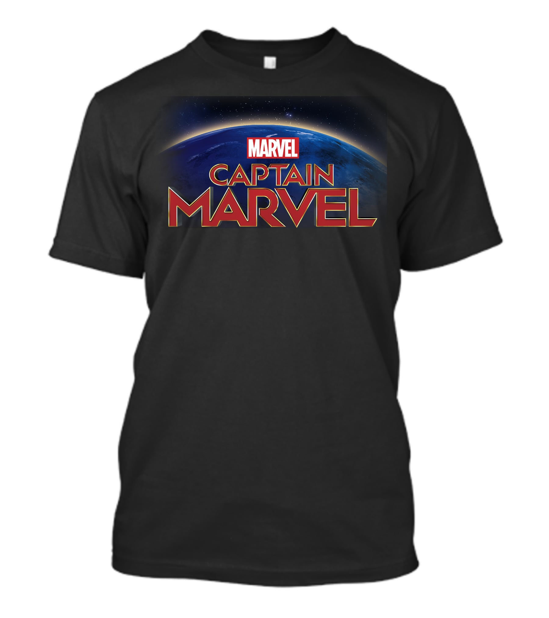 MARVEL Captain Marvel Over Earth Movie T-Shirt