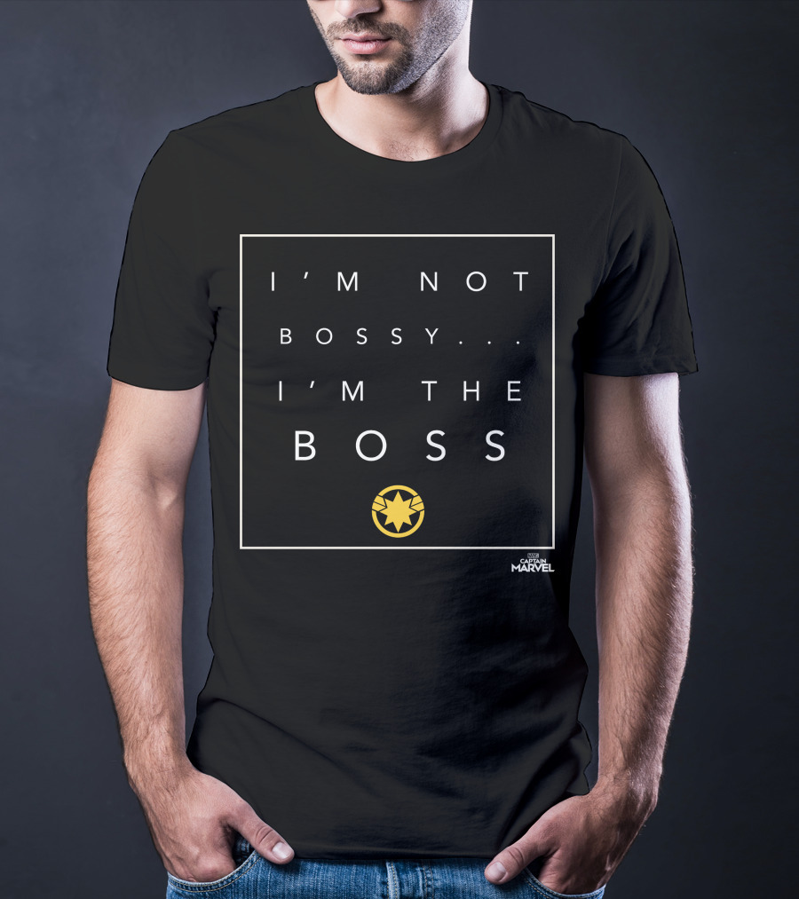 I'm Not Bossy I'm The Boss Captain Marvel Star T-Shirt
