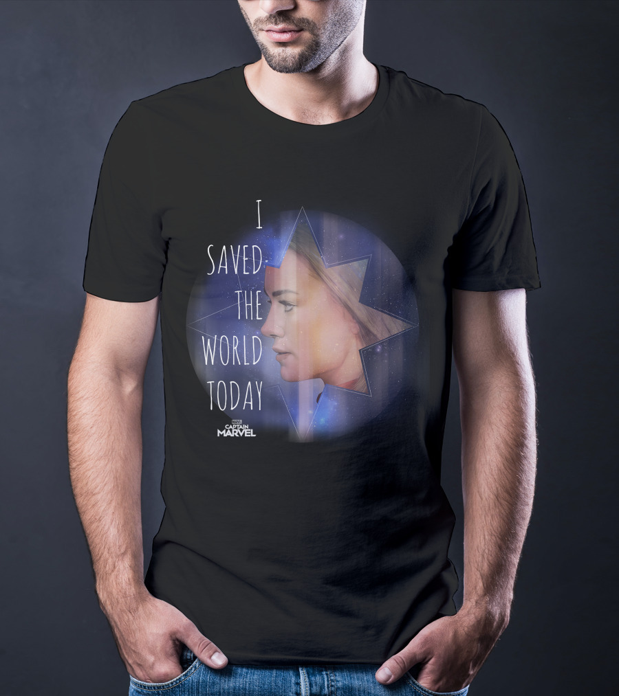 I Saved The World Today Captain Marvel T-Shirt