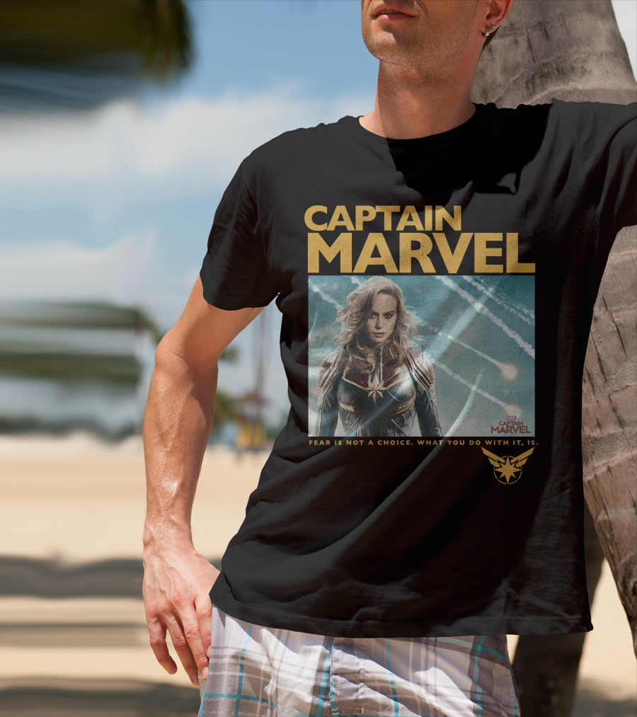 Captain Marvel Fear Is Not A Choice Vintage Movie T-Shirt
