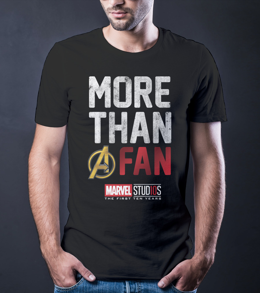 Marvel Studios Avengers More Than A Fan The First Ten Years T-Shirt
