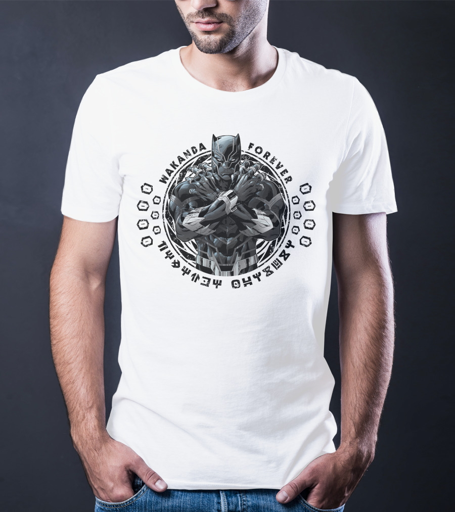 Wakanda Forever Marvel Black Panther Crossed Arms T-Shirt