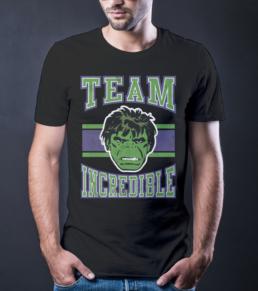 Marvel Classic Team Incredible Hulk Retro T-Shirt