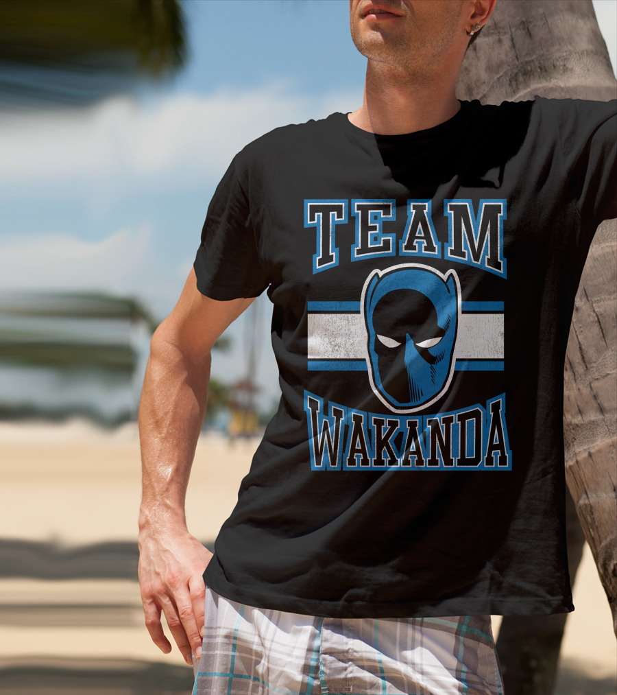 Team Wakanda Marvel Classic Black Panther T-Shirt