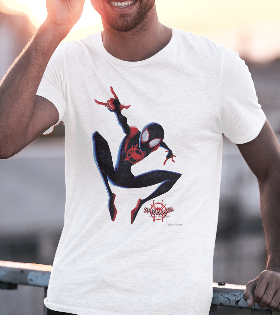 Spider-Man Into The Spiderverse Miles Morales Marvel T-Shirt
