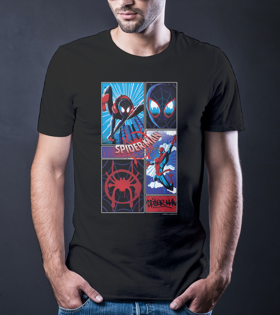 Marvel Spider-Man Spiderverse Miles Morales And Peter Parker T-Shirt