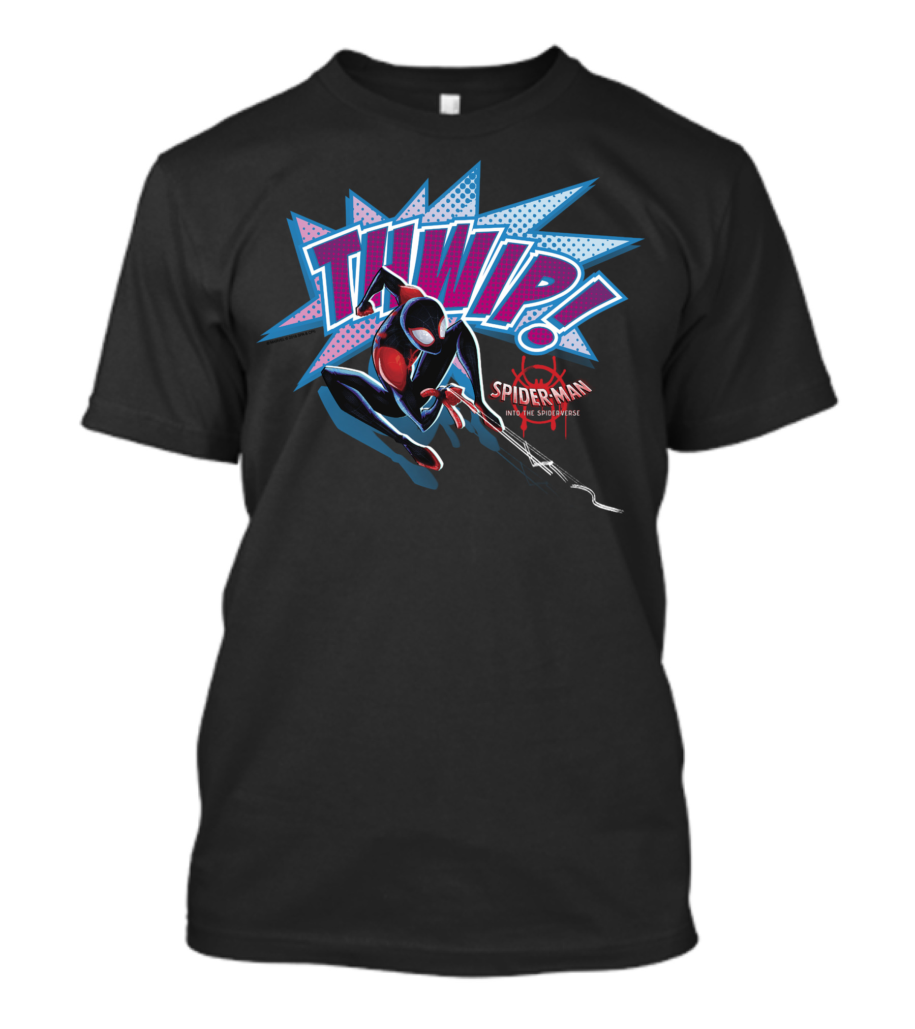 Marvel Spider-Man Into The Spider-Verse Thwip Action T-Shirt