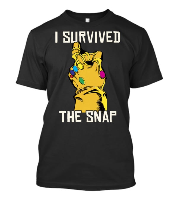 Marvel Thanos Infinity Gauntlet I Survived The Snap T-Shirt