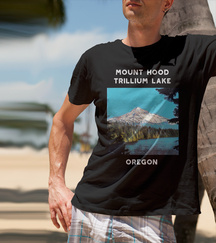 Mount Hood Trillium Lake Oregon T-Shirt