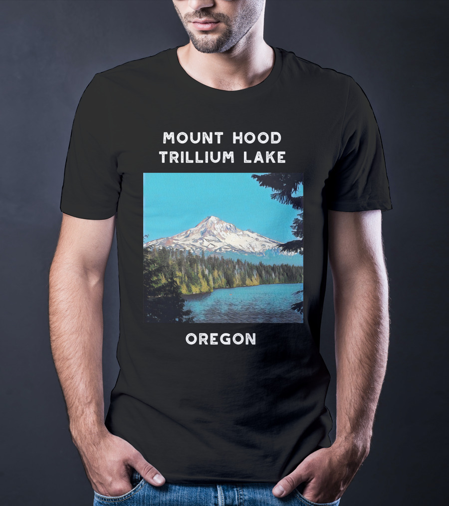 Mount Hood Trillium Lake Oregon T-Shirt