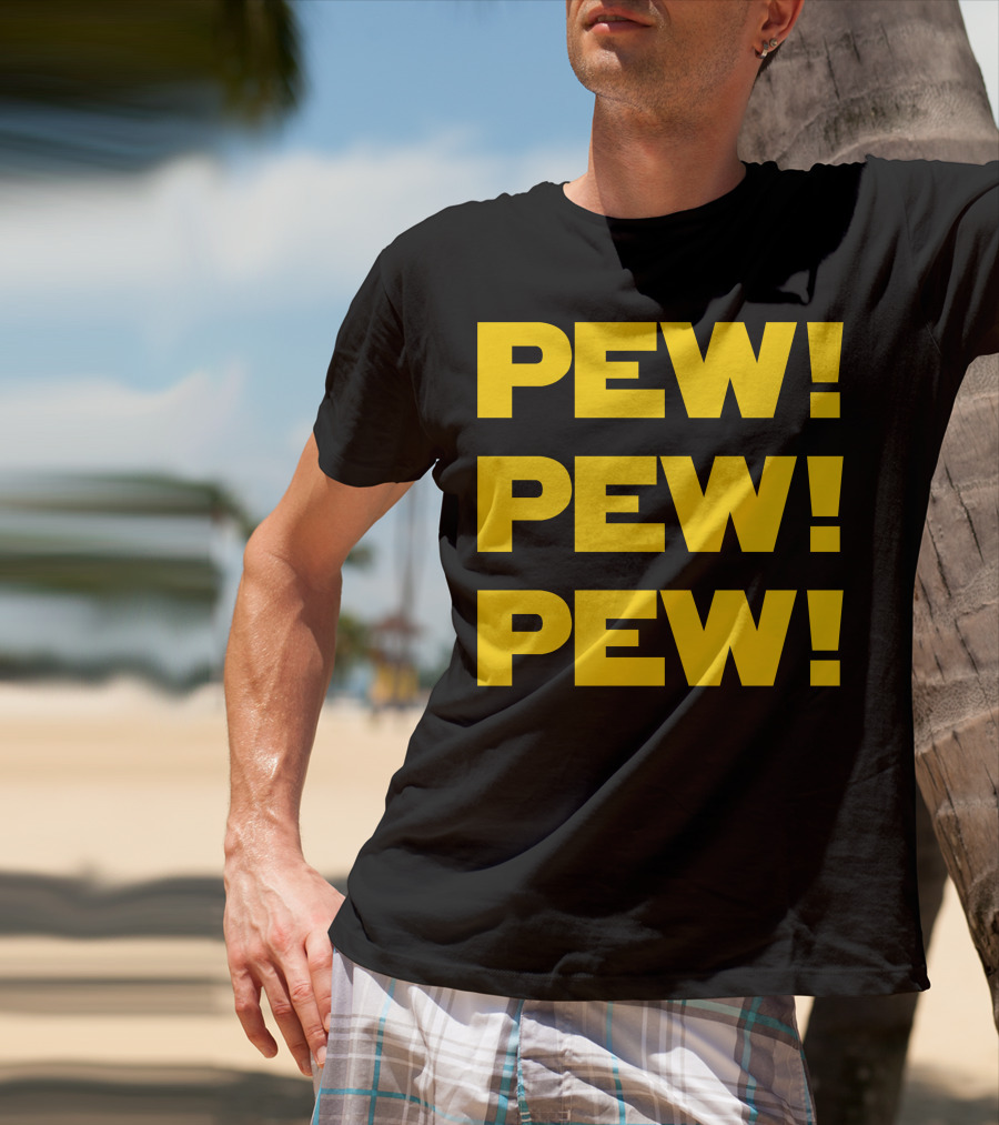 Star Nerd Geek Wars Space Pew Pew Pew Pew Pew Pew T-Shirt