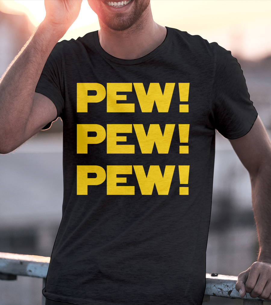 Star Nerd Geek Wars Space Pew Pew Pew Pew Pew Pew T-Shirt