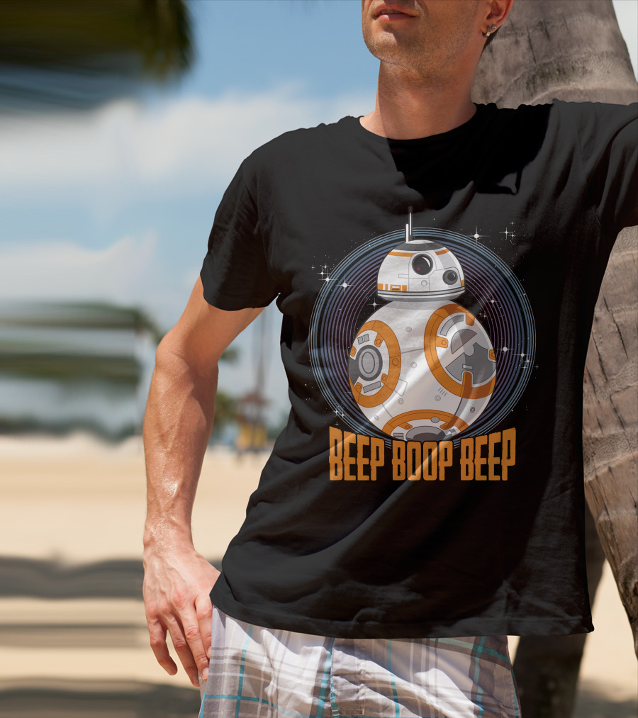 Star Wars BB-8 Beep Boop Beep Circle T-Shirt