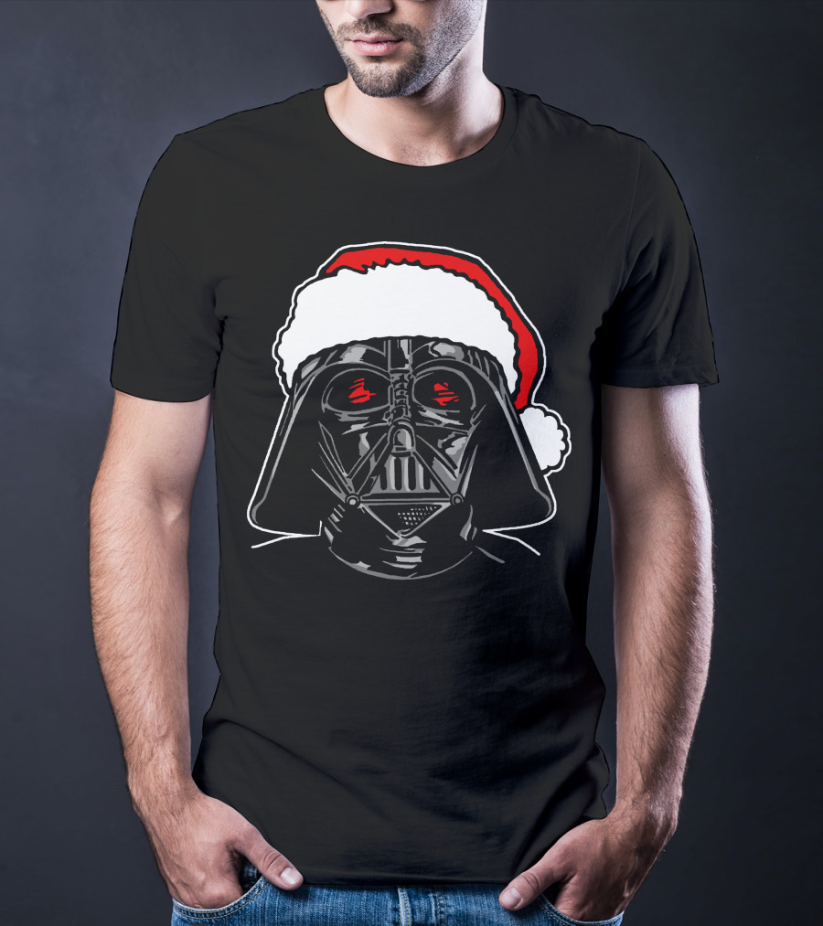 Star Wars Darth Vader Santa Sketch Holiday T-Shirt