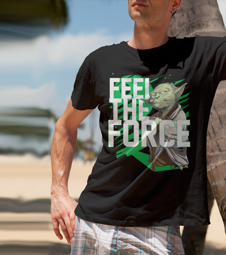 Star Wars Feel The Force Yoda Jedi Master T-Shirt