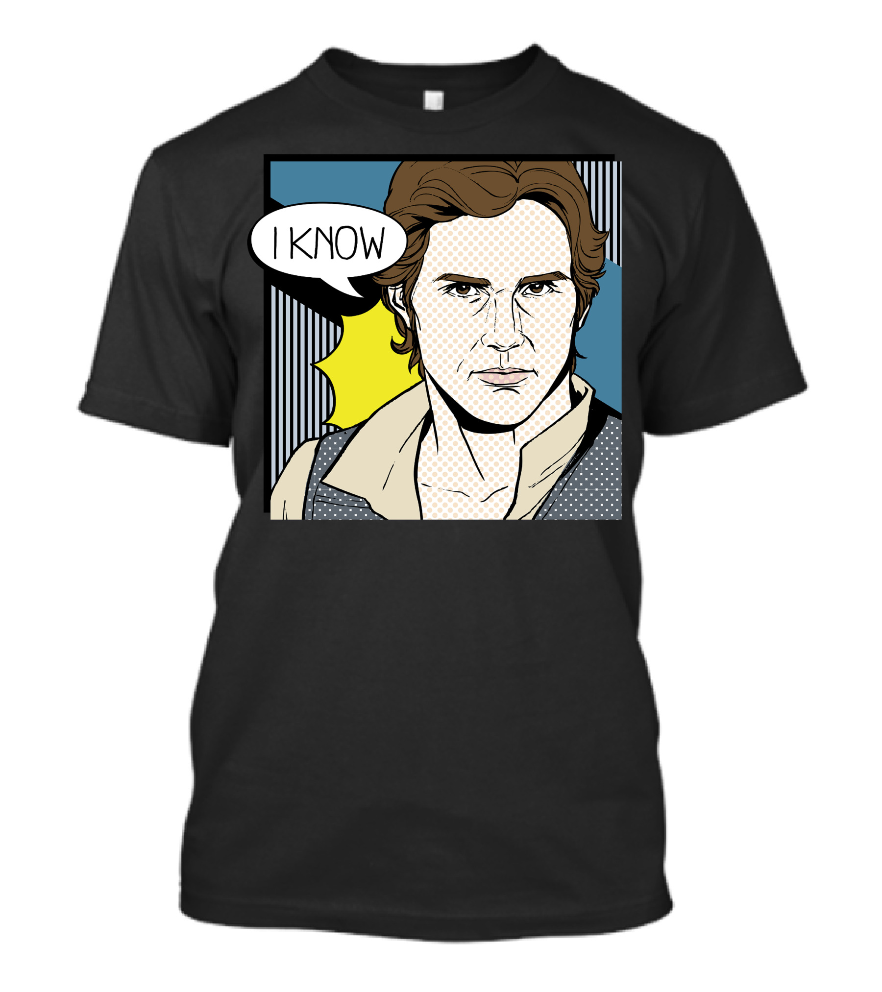 Star Wars Han Solo I Know Pop Art Retro Couples Fan Favorite T-Shirt