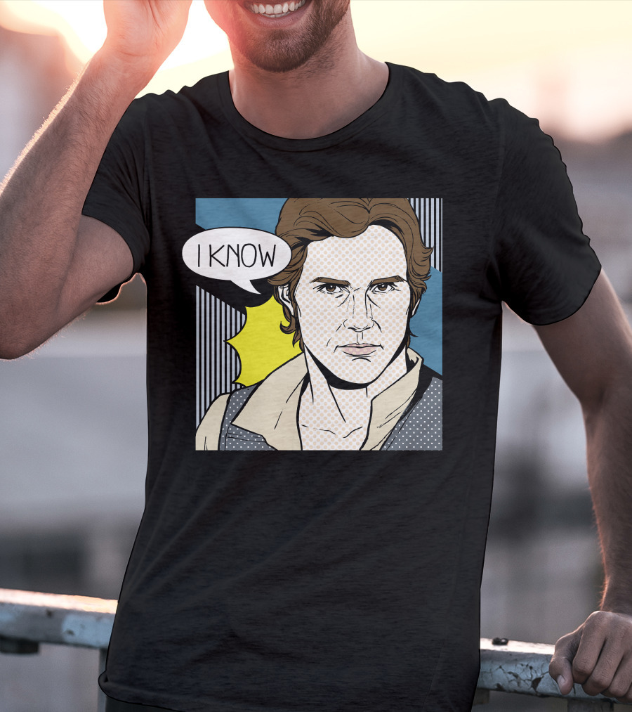 Star Wars Han Solo I Know Pop Art Retro Couples Fan Favorite T-Shirt