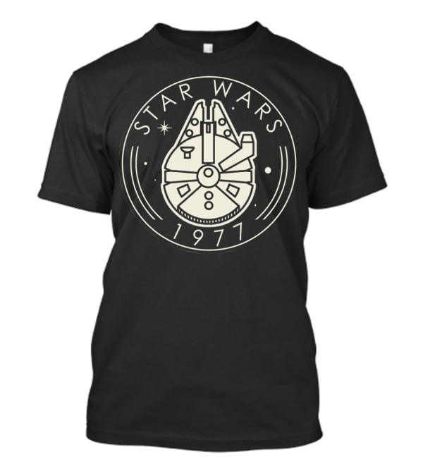 Star Wars Millennium Falcon 1977 Circular Emblem T-Shirt
