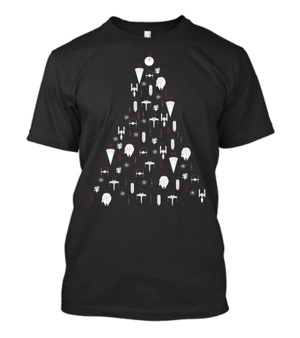 Star Wars Ships Christmas Tree T-Shirt