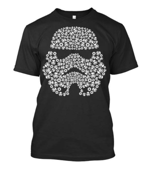Star Wars Trooper Helmet Mosaic With Imperial Insignia T-Shirt