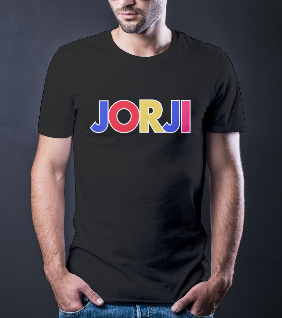 JORJI Multicolored Bold Block Letters T-Shirt