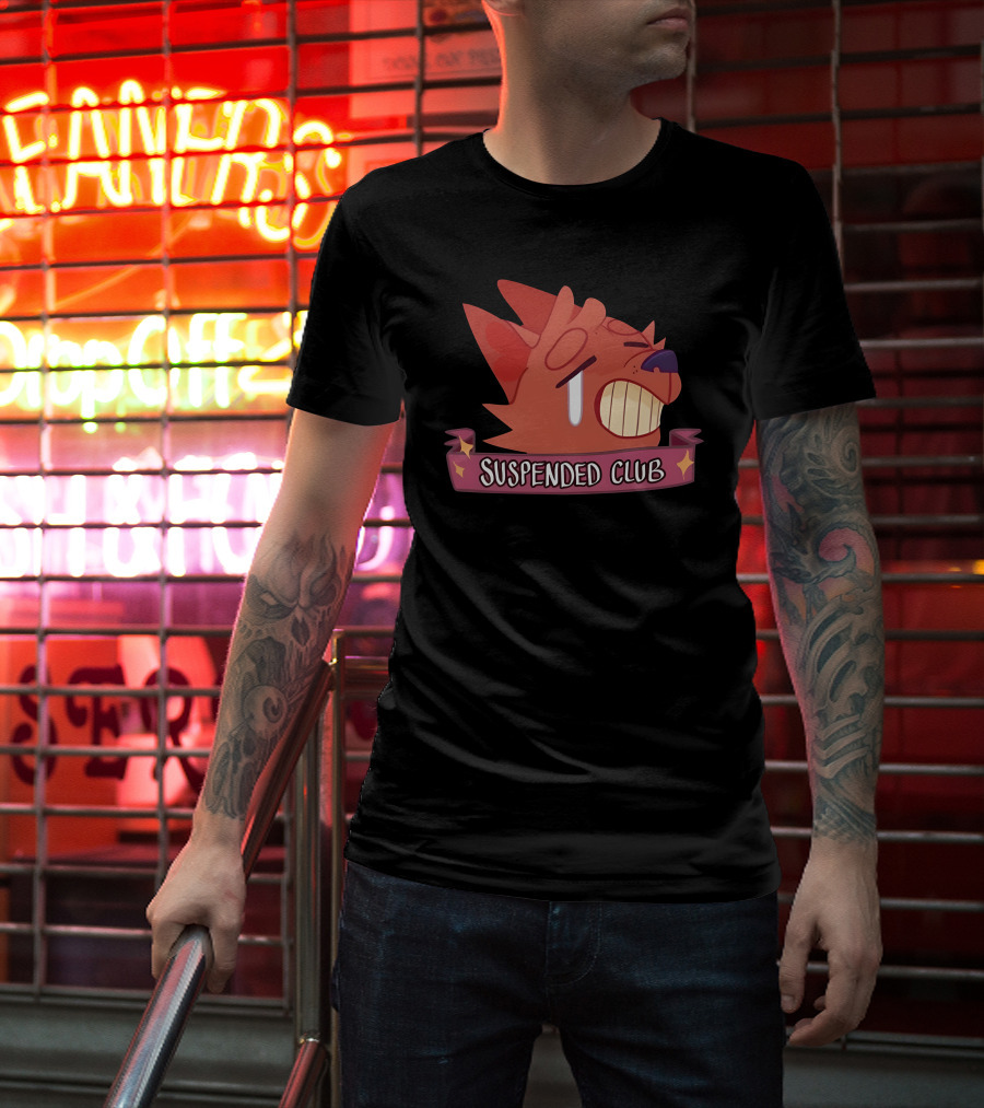 Suspended Club Fox Character T-Shirt