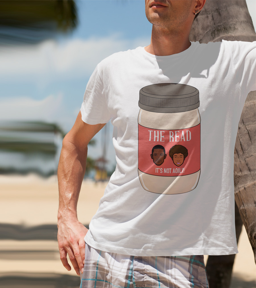 The Read It's Not Aoili Podcast Jar Label T-Shirt