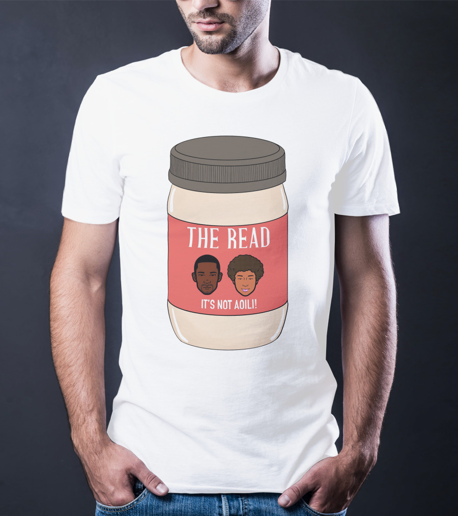 The Read It's Not Aoili Podcast Jar Label T-Shirt