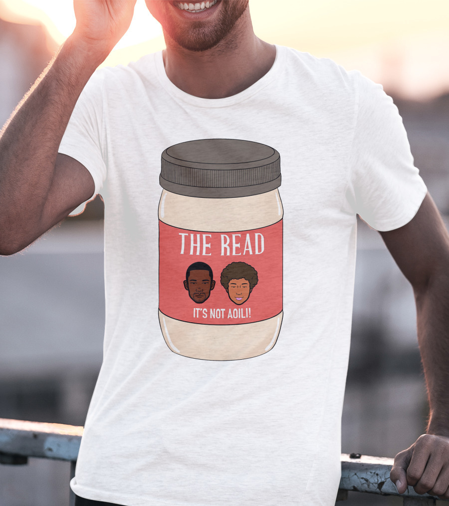 The Read It's Not Aoili Podcast Jar Label T-Shirt