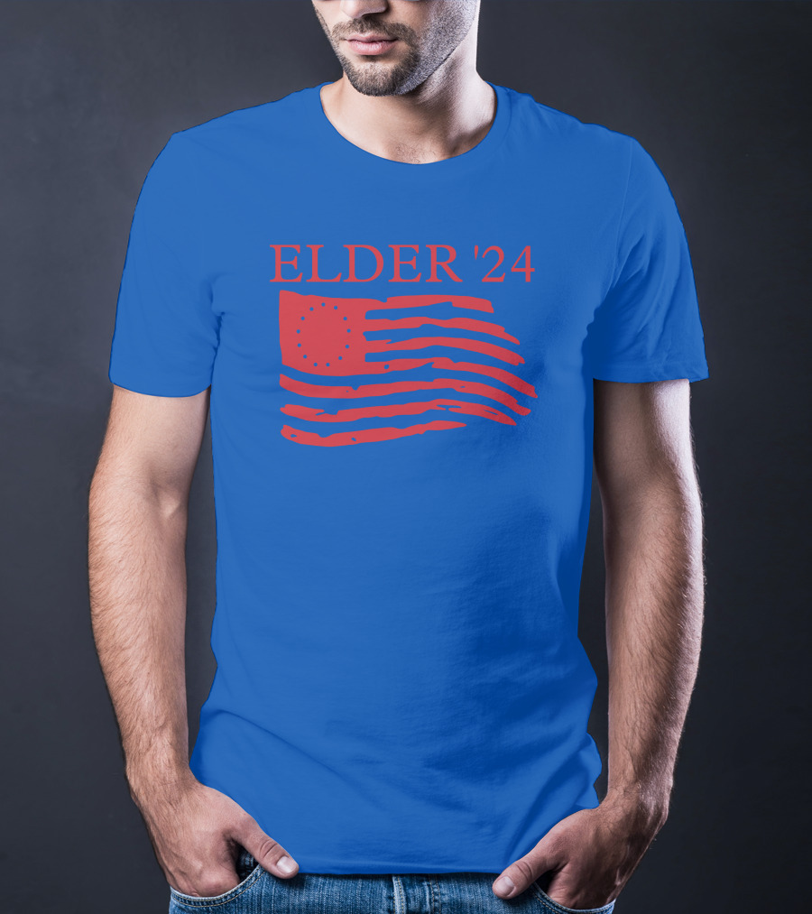 Elder 24 We're Got A Country To Save Larry Elder American Flag T-Shirt