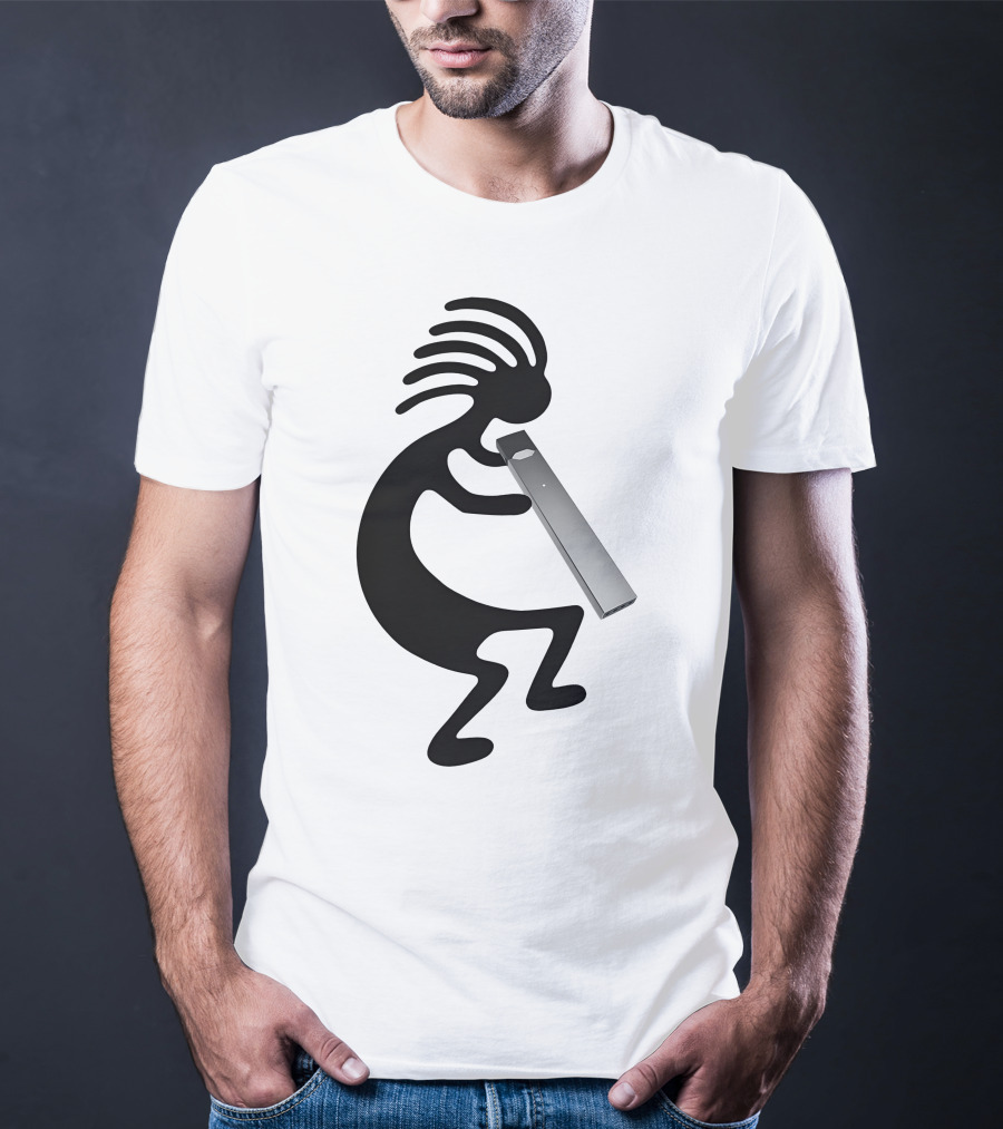 Kokopelli Vaping Man With Modern Device T-Shirt