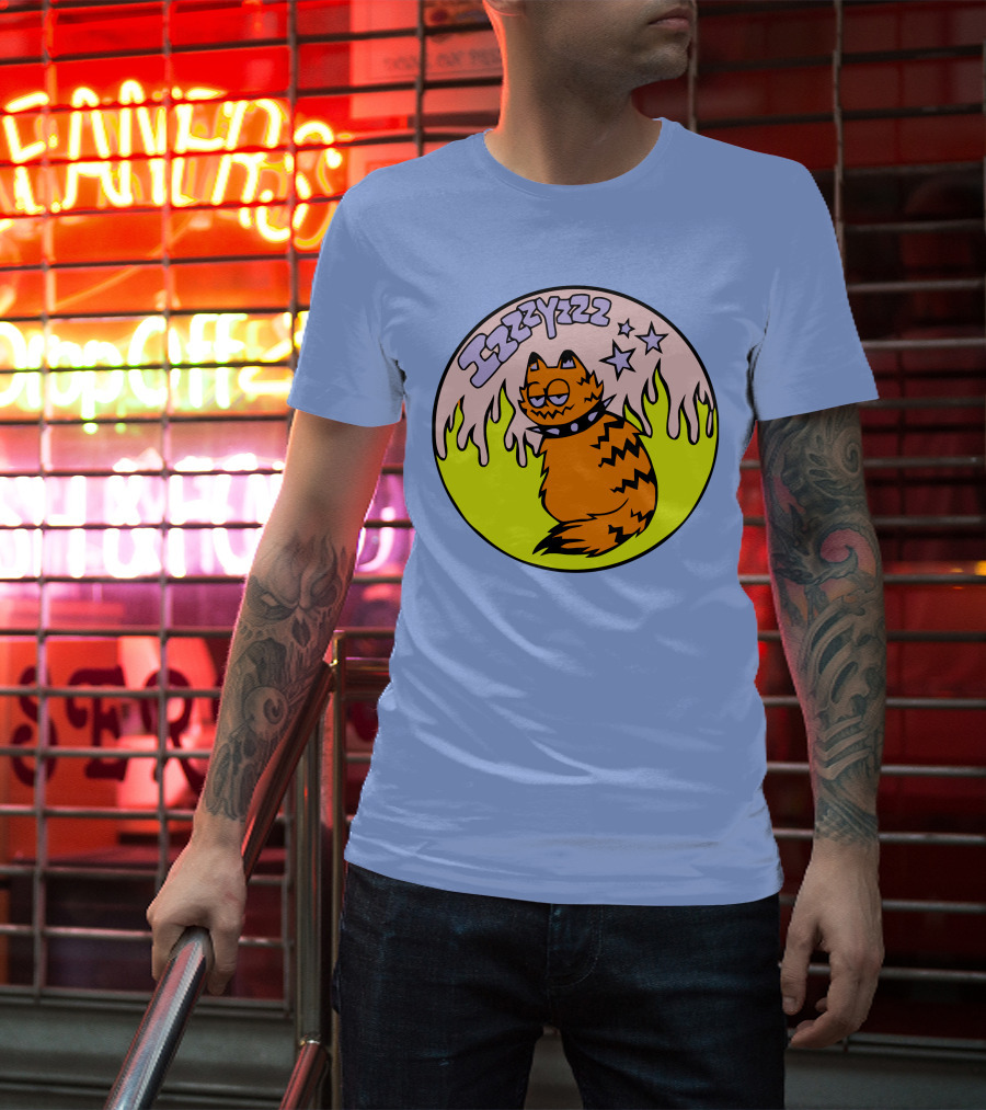 Izzzyzzz Crowdmade Merch Garfield Flame Stars T-Shirt